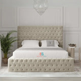 King size upholstered bed frame