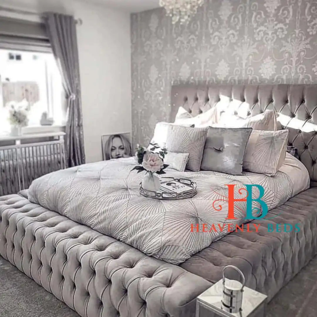 Sultan Ambassador Full Chesterfield Bed Frame - USA - Heavenlybeds