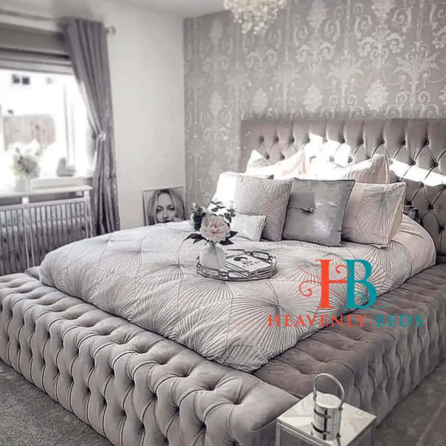 Sultan Ambassador Full Chesterfield Bed Frame - USA - Heavenlybeds